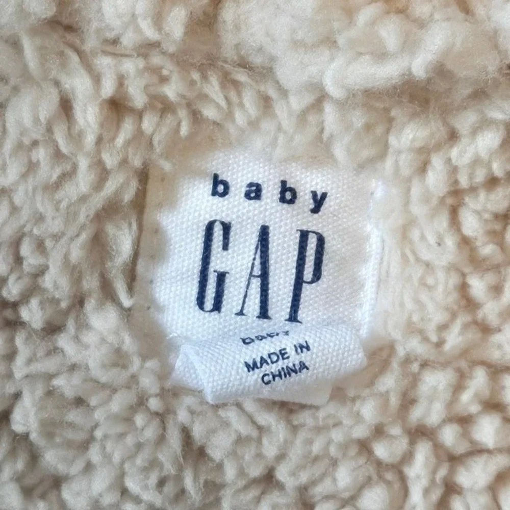 Baby Gap Pink Hooded Knit Jacket Sherpa Lined 3-6 Months